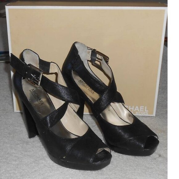 MICHAEL KORS Kinkade platform heels sz 10 w/box - Picture 1 of 7